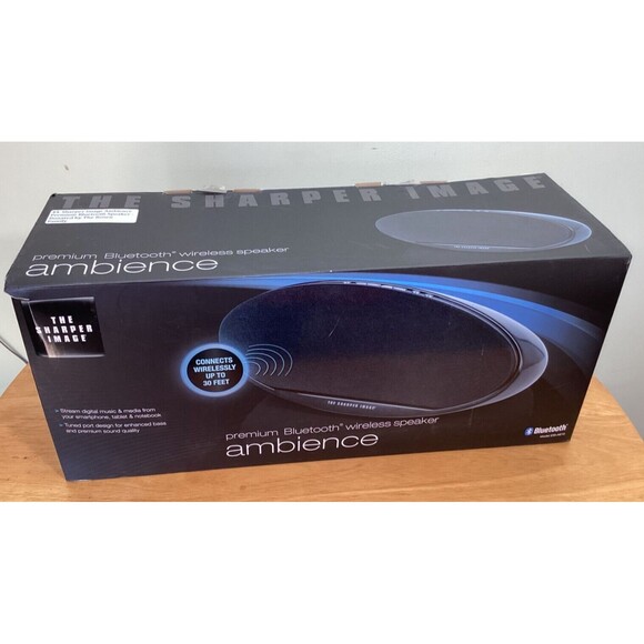 Sharper Image Ambience Premium Bluetooth Wireless Speaker Black Tested & Works - Picture 2 of 10